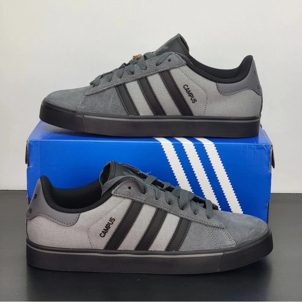 Adidas Campus Black and Gray Men's Sneakers